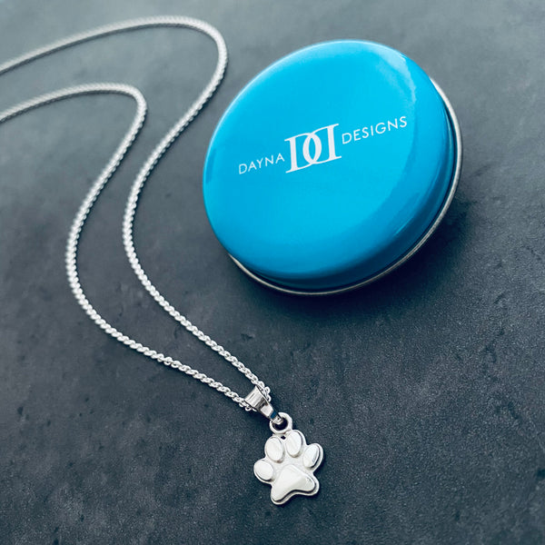 Dog Paw Pendant Necklace