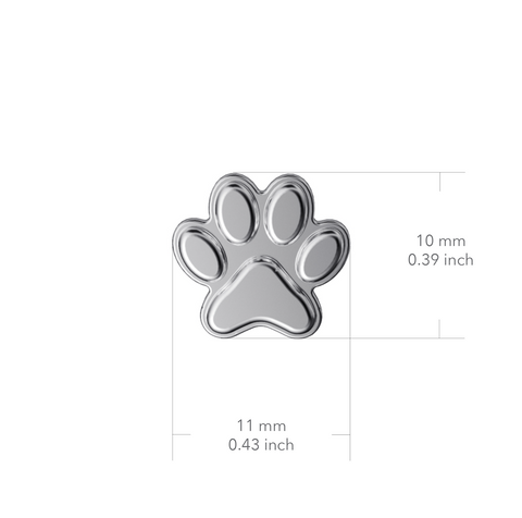 Dog Paw Dangle Earrings