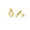 Penguin Stud Earrings - Gold