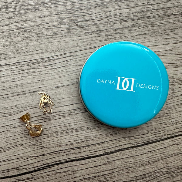 Penguin Stud Earrings - Gold