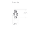 Penguin Stud Earrings - Silver