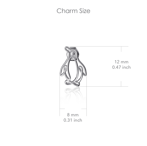 Penguin Stud Earrings - Silver