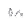 Penguin Stud Earrings - Silver