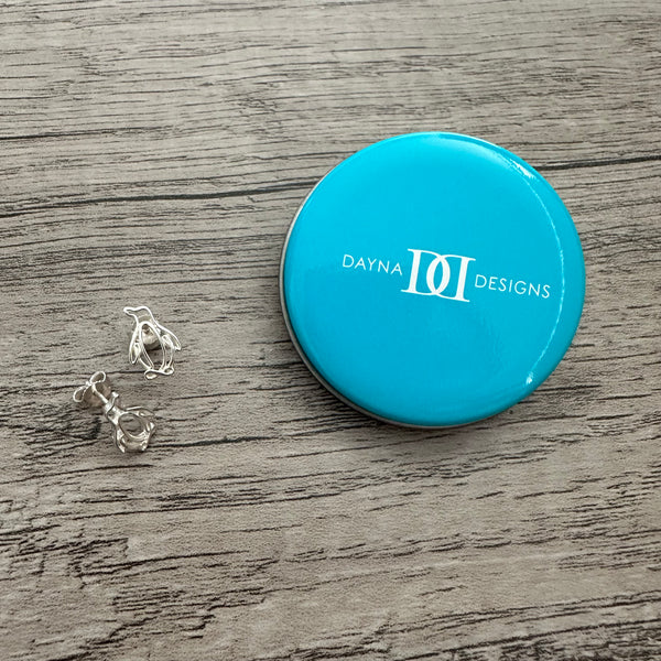 Penguin Stud Earrings - Silver