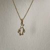 Penguin Pendant Necklace - Gold
