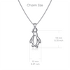 Penguin Pendant Necklace - Silver