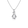 Penguin Pendant Necklace - Silver
