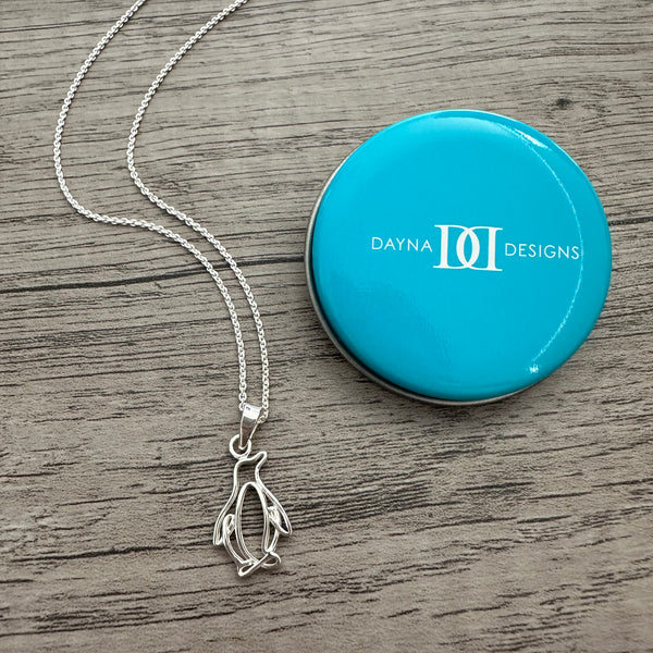 Penguin Pendant Necklace - Silver