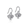 Pickleball Dangle Earrings - Silver