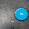 Pickleball Pendant Necklace - Gold