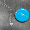 Pickleball Pendant Necklace - Silver