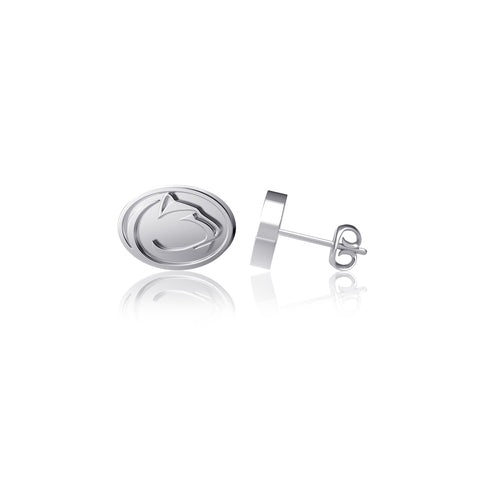 Penn State University Post Earrings - Silver