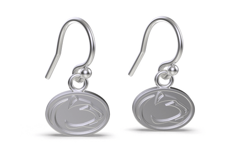 Penn State University Dangle Earrings - Silver