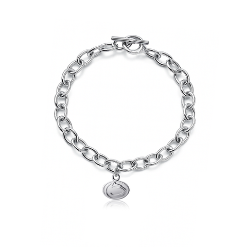 Pennsylvania State University Link Bracelet - Silver