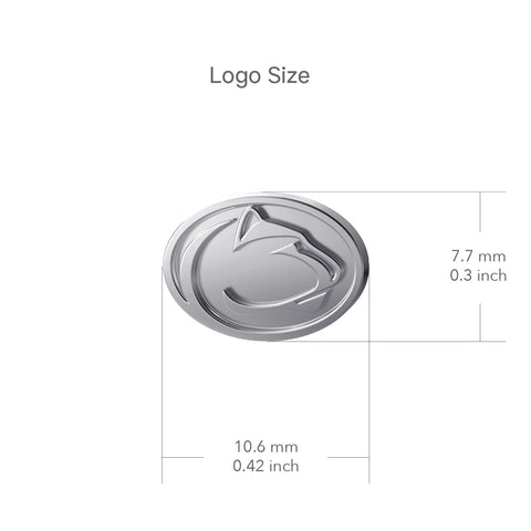 Penn State University Stud Earrings - Silver