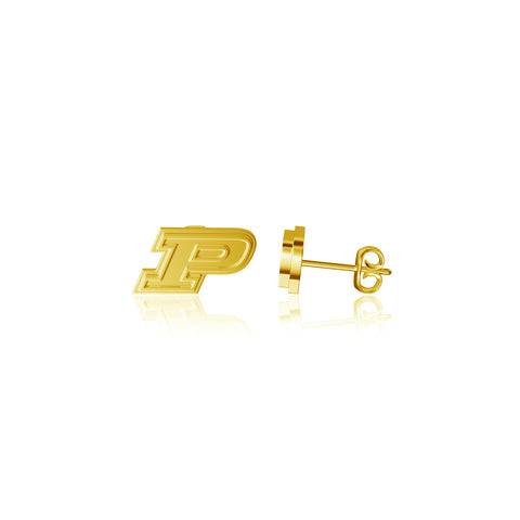 Purdue Boilermakers Post Earrings - Gold Plated