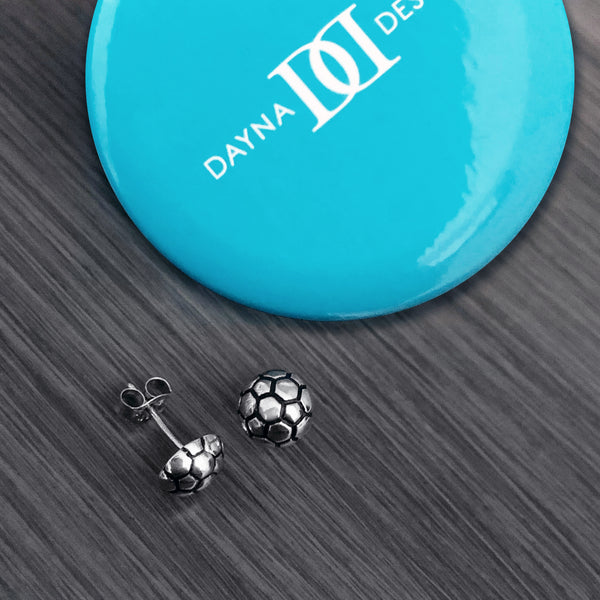 Soccer Ball Stud Earrings