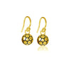 Soccer Ball Dangle Earrings - Gold