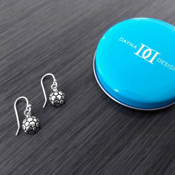 Soccer Ball Dangle Earrings