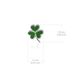 Shamrock Pendant Necklace - Enamel