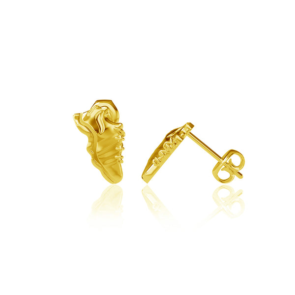 Running Shoe Stud Earrings - Gold