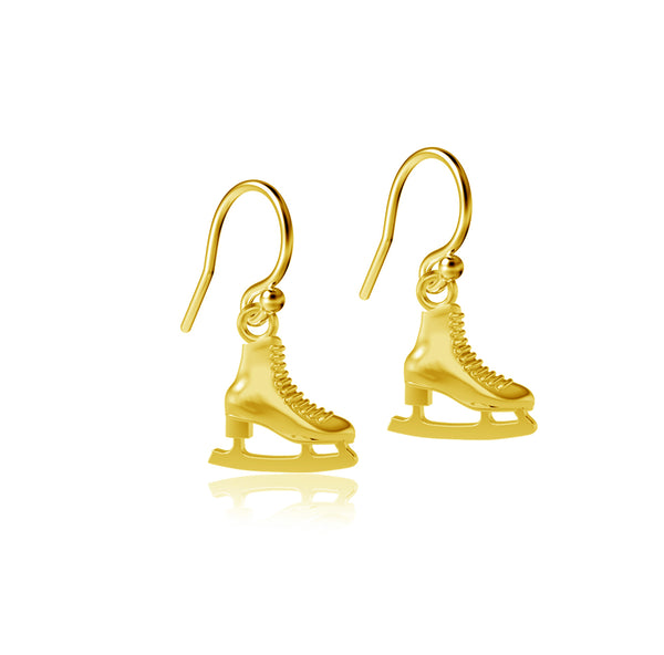 Skate Dangle Earrings - Gold