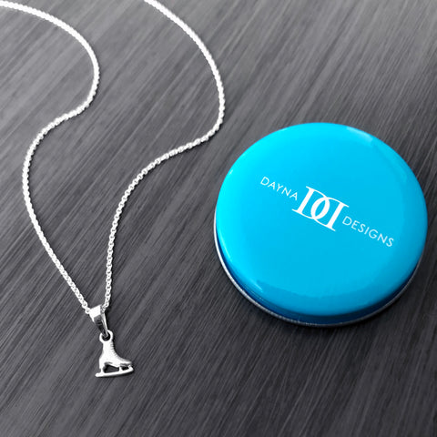 Skate Pendant Necklace - Silver