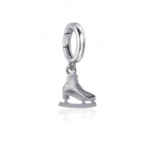 Skate Bracelet Charm - Silver
