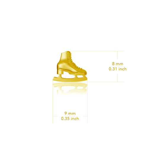 Skate Stud Earrings - Gold