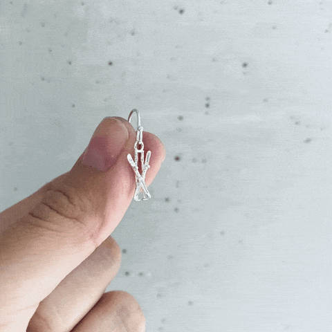 Ski Dangle Earrings