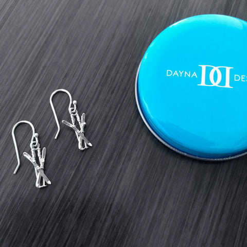 Ski Dangle Earrings