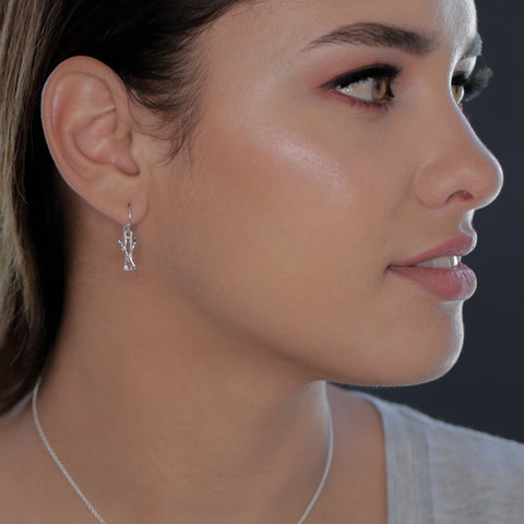 Ski Dangle Earrings