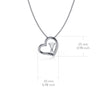 Ski Heart Necklace