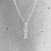 Ski Pendant Necklace