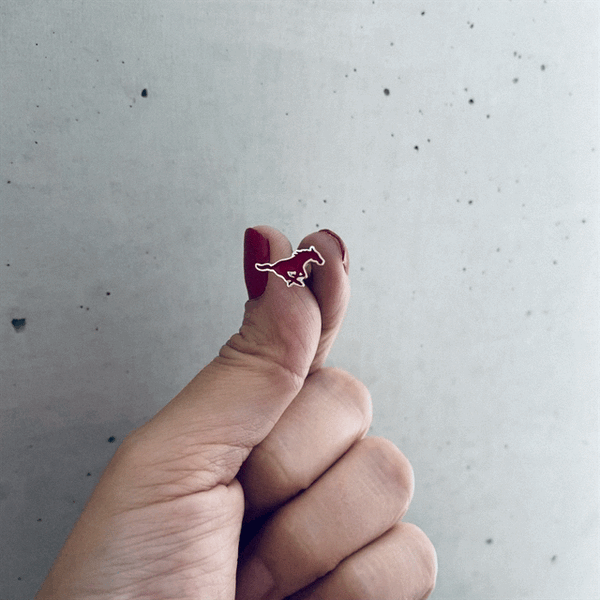 Southern Methodist Mustangs Stud Earrings - Enamel