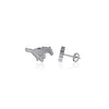 Southern Methodist Mustangs Stud Earrings - Silver