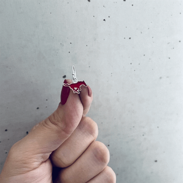 Southern Methodist Mustangs Dangle Earrings - Enamel