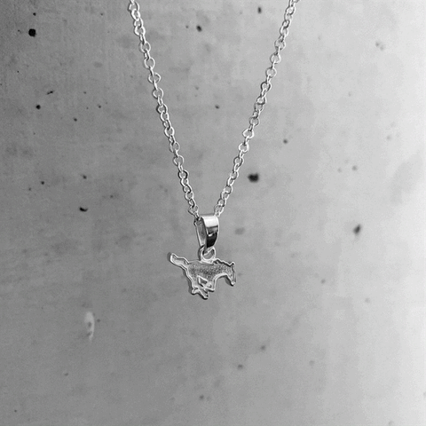 Southern Methodist Mustangs Pendant Necklace