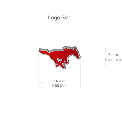 Southern Methodist Mustangs Stud Earrings - Enamel