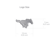 Southern Methodist Mustangs Stud Earrings - Silver
