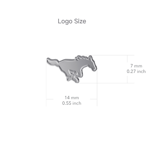 Southern Methodist Mustangs Stud Earrings - Silver