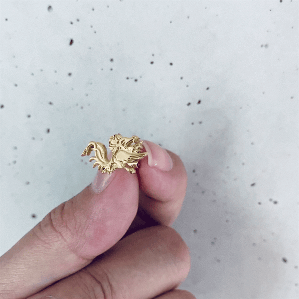 University of South Carolina Stud Earrings - Gold