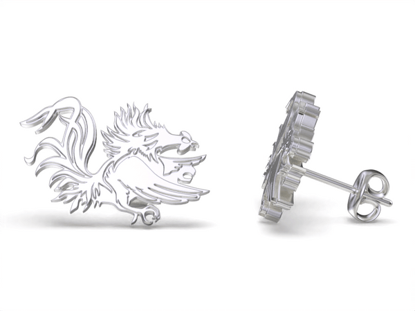 University of South Carolina Stud Earrings - Silver