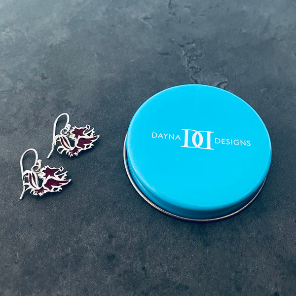 University of South Carolina Dangle Earrings - Enamel