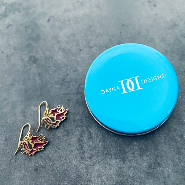 University of South Carolina Gold Dangle Earrings