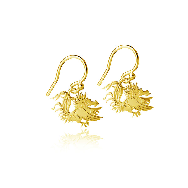 University of South Carolina Gold Dangle Earrings