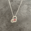University of South Carolina Heart Necklace - Enamel