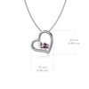 University of South Carolina Heart Necklace - Enamel