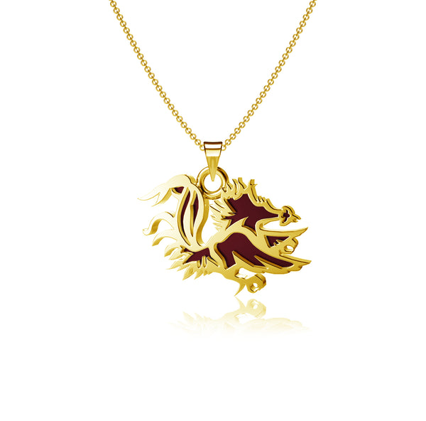 University of South Carolina Pendant Necklace - Gold
