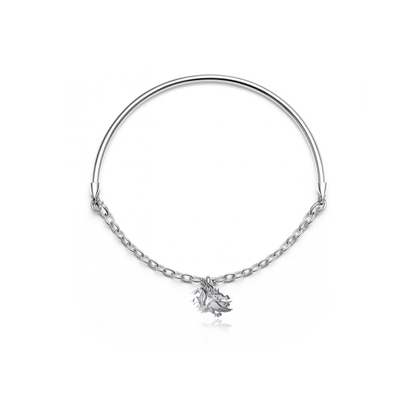 University of South Carolina Moon Bracelet - Silver